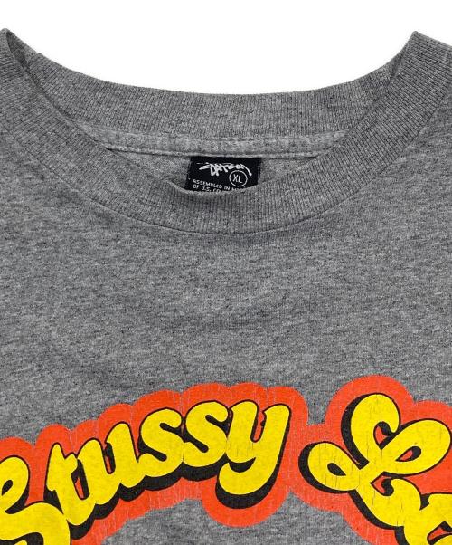 stussy（ステューシー）stussy (ステューシー) プリントTシャツ グレー サイズ:XLの古着・服飾アイテム