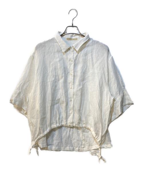 Curensology（カレンソロジー）Curensology (カレンソロジー) リネンドロストシャツ ホワイト サイズ:Freeの古着・服飾アイテム