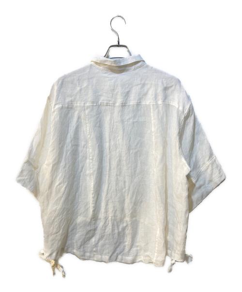 Curensology（カレンソロジー）Curensology (カレンソロジー) リネンドロストシャツ ホワイト サイズ:Freeの古着・服飾アイテム