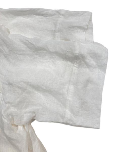 Curensology（カレンソロジー）Curensology (カレンソロジー) リネンドロストシャツ ホワイト サイズ:Freeの古着・服飾アイテム