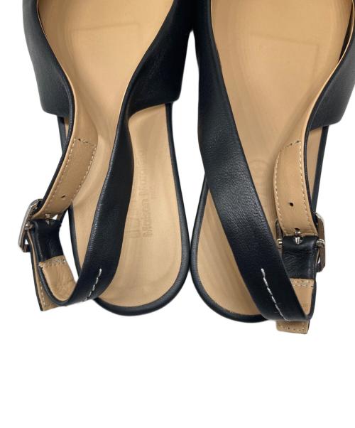 MM6 Maison Margiela（エムエムシックスメゾンマルジェラ）MM6 Maison Margiela (エムエムシックスメゾンマルジェラ) ストラップフラットシューズ ブラック サイズ:36の古着・服飾アイテム