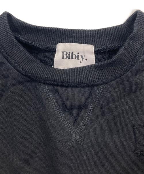 Bibiy.（ビビィ）Bibiy. (ビビィ) パフスリーブスウェット ブラック サイズ:Freeの古着・服飾アイテム