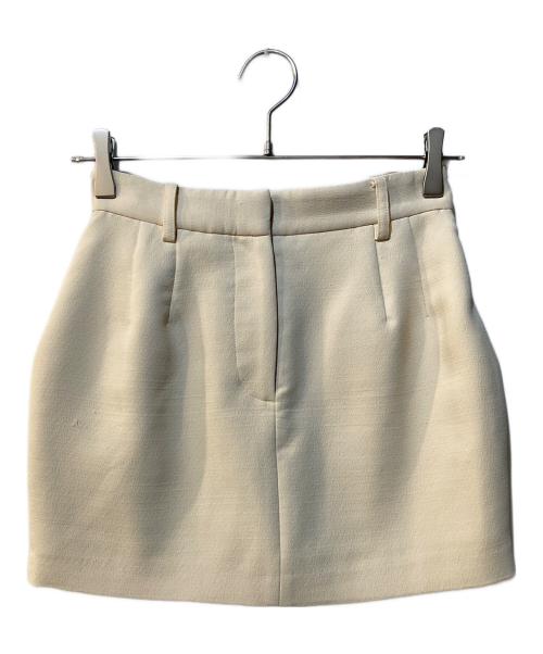 CLANE（クラネ）CLANE (クラネ) LOW WAIST MINISKIRT ホワイトの古着・服飾アイテム