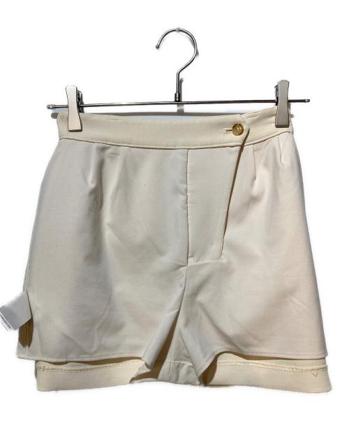 CLANE（クラネ）CLANE (クラネ) LOW WAIST MINISKIRT ホワイトの古着・服飾アイテム