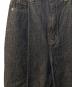 中古・古着 CLANE (クラネ) TUCK WIDE DENIM PANTS ブラック：12000円