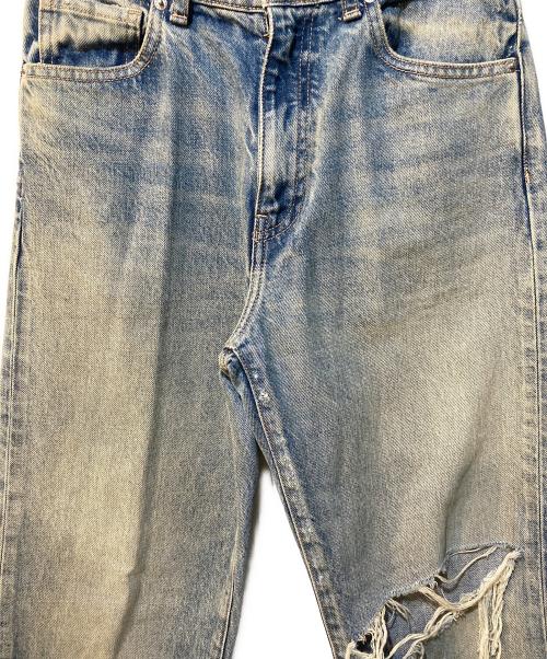 CLANE（クラネ）CLANE (クラネ) CRASH DENIM PANTS インディゴの古着・服飾アイテム