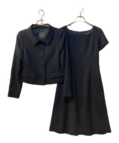 FOXEY（フォクシー）FOXEY (フォクシー) セレモニースーツセットアップ ブラック サイズ:40の古着・服飾アイテム
