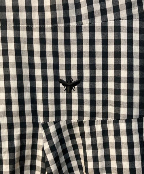 MADISON BLUE（マディソンブルー）MADISON BLUE (マディソンブルー) FIT＆FLARE DR S/S GINGHAM ブラック サイズ:Sの古着・服飾アイテム