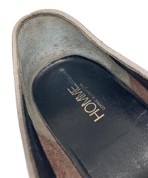 COMME des GARCONS HOMME（コムデギャルソン オム）COMME des GARCONS HOMME (コムデギャルソン オム) レザー編み込みサンダル ブラウン サイズ:25cmの古着・服飾アイテム