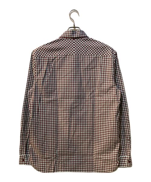 FRED PERRY（フレッドペリー）FRED PERRY (フレッドペリー) GINGHAM LONG SLEEVE SHIRT レッド サイズ:Mの古着・服飾アイテム