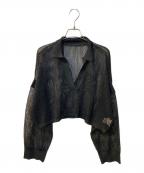 COLLAGE GALLARDAGALANTEコラージュ ガリャルダガランテ）の古着「コイルヤーンメッシュサマーニット」｜ブラック