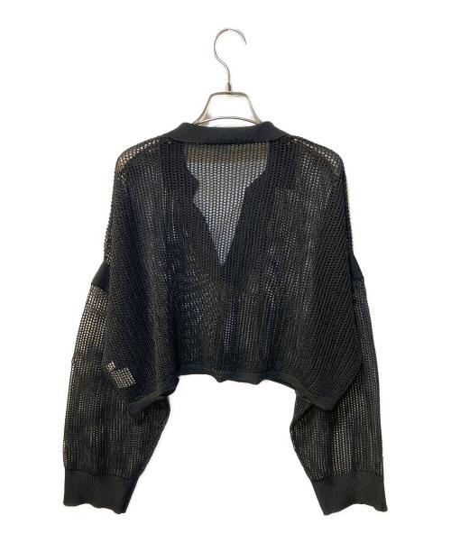 COLLAGE GALLARDAGALANTE（コラージュ ガリャルダガランテ）COLLAGE GALLARDAGALANTE (コラージュ ガリャルダガランテ) コイルヤーンメッシュサマーニット ブラック サイズ:Freeの古着・服飾アイテム