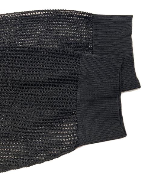 COLLAGE GALLARDAGALANTE（コラージュ ガリャルダガランテ）COLLAGE GALLARDAGALANTE (コラージュ ガリャルダガランテ) コイルヤーンメッシュサマーニット ブラック サイズ:Freeの古着・服飾アイテム