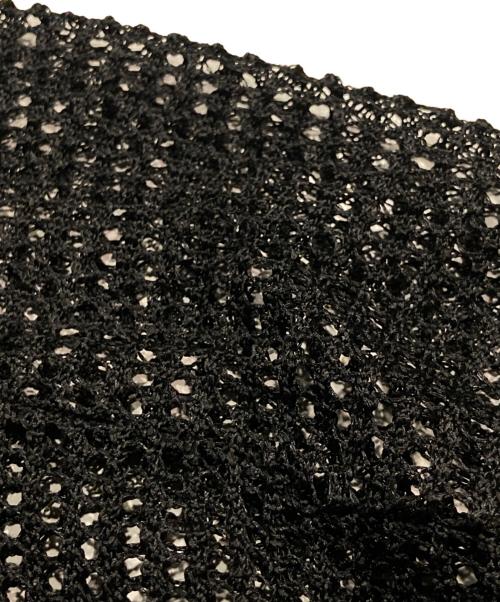 COLLAGE GALLARDAGALANTE（コラージュ ガリャルダガランテ）COLLAGE GALLARDAGALANTE (コラージュ ガリャルダガランテ) コイルヤーンメッシュサマーニット ブラック サイズ:Freeの古着・服飾アイテム