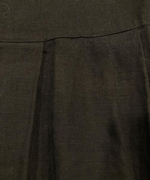 nest Robe（ネストローブ）nest Robe (ネストローブ) リネン重ねギャザーワンピース ブラック サイズ:Freeの古着・服飾アイテム