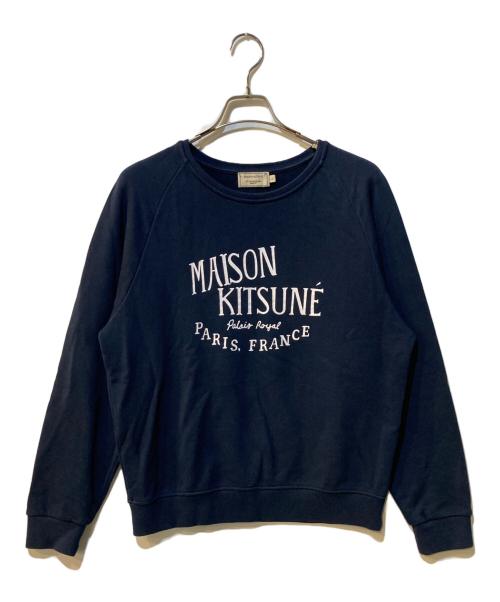 maison kitsune（メゾンキツネ）maison kitsune (メゾンキツネ) ロゴスウェット ネイビー サイズ:Lの古着・服飾アイテム