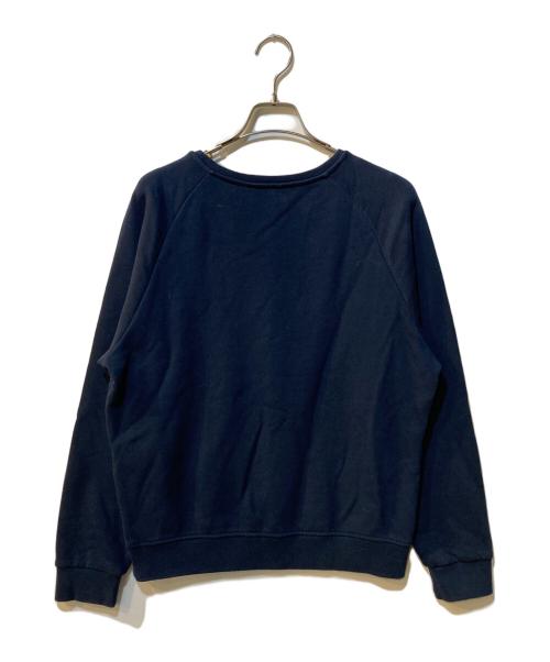 maison kitsune（メゾンキツネ）maison kitsune (メゾンキツネ) ロゴスウェット ネイビー サイズ:Lの古着・服飾アイテム