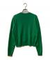 CABAN (キャバン) コットンカシミヤ クルーネックカーディガン グリーン サイズ:S：9000円