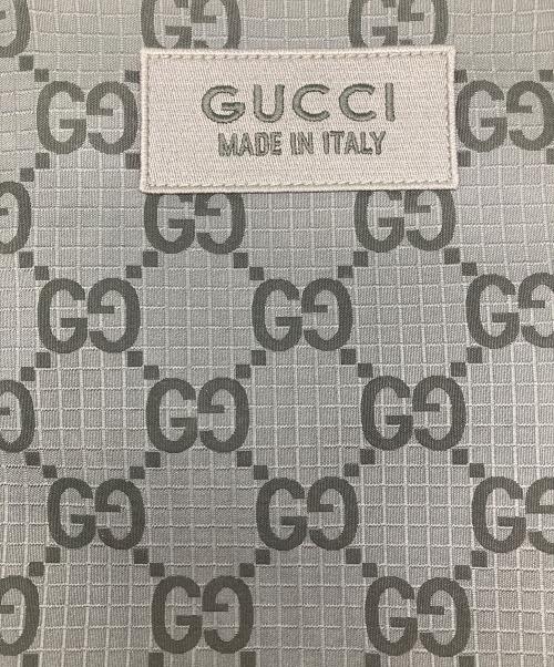 GUCCI（グッチ）GUCCI (グッチ) GGキャンバス クラッチバッグ グレーの古着・服飾アイテム