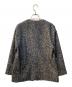 green label relaxing (グリーンレーベルリラクシング) ノーカラーツイードジャケット グレー サイズ:36：7000円