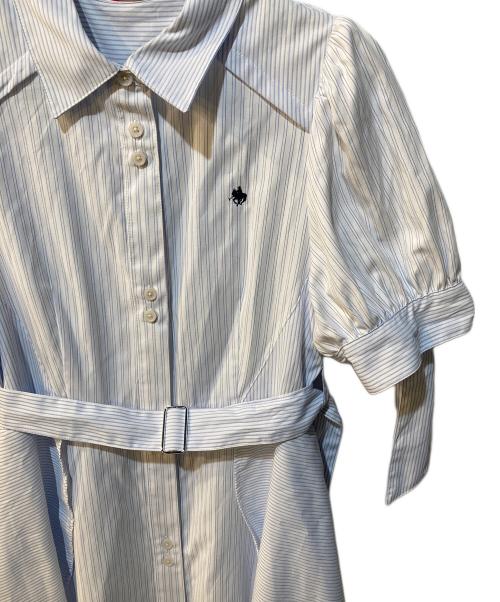 POLO（ポロ・ラルフローレン）POLO (ポロ) DazzliN (ダズリン) ヘムレイヤードシャツワンピース ブルー サイズ:Sの古着・服飾アイテム