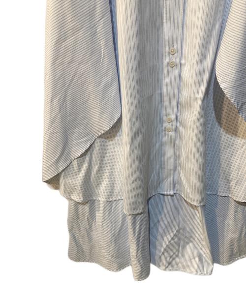 POLO（ポロ・ラルフローレン）POLO (ポロ) DazzliN (ダズリン) ヘムレイヤードシャツワンピース ブルー サイズ:Sの古着・服飾アイテム