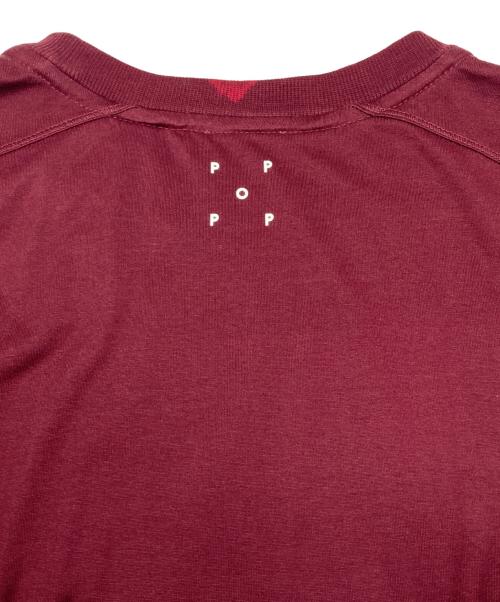 BURBERRY（バーバリー）BURBERRY (バーバリー) POP TRADING COMPANY (ポップトレーディングカンパニー) プリントTシャツ レッド サイズ:Lの古着・服飾アイテム