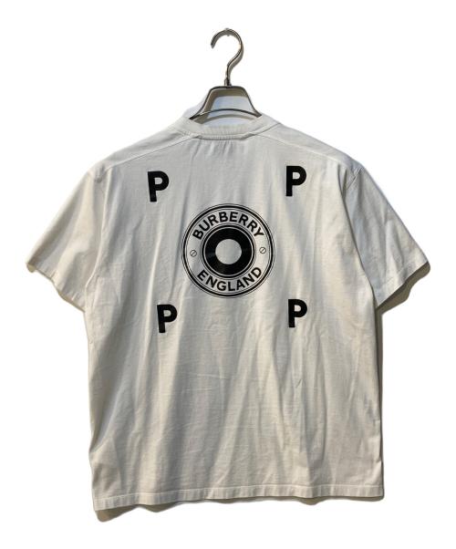 BURBERRY（バーバリー）BURBERRY (バーバリー) POP TRADING COMPANY (ポップトレーディングカンパニー) プリントTシャツ ホワイト サイズ:Mの古着・服飾アイテム