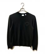 BURBERRYバーバリー）の古着「WOOL OAK LEAF CREST SWEATER」｜ブラック