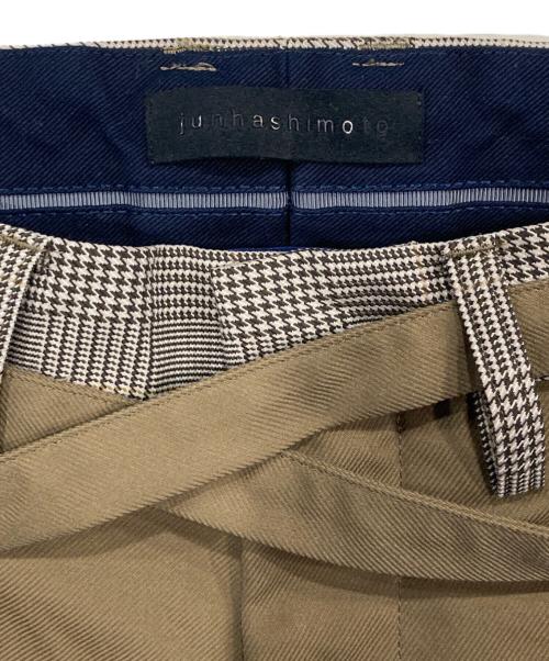 Junhashimoto（ジュンハシモト）Junhashimoto (ジュンハシモト) BELTED PANTS ベージュ サイズ:2の古着・服飾アイテム