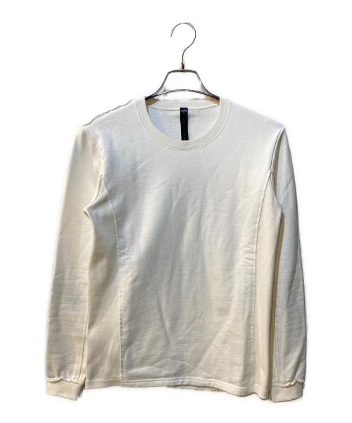 wjk（ダブルジェイケー）wjk (ダブルジェイケー) cut-off pull-over sweat ホワイト サイズ:Sの古着・服飾アイテム