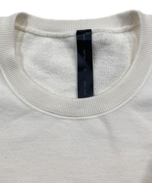 wjk（ダブルジェイケー）wjk (ダブルジェイケー) cut-off pull-over sweat ホワイト サイズ:Sの古着・服飾アイテム