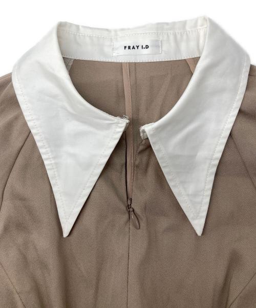 FRAY ID（フレイ アイディー）FRAY ID (フレイ アイディー) シャツカラーマーメイド ワンピース ベージュ サイズ:1の古着・服飾アイテム