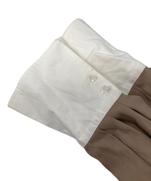 FRAY ID（フレイ アイディー）FRAY ID (フレイ アイディー) シャツカラーマーメイド ワンピース ベージュ サイズ:1の古着・服飾アイテム