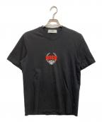 MSGMエムエスジーエム）の古着「ロゴプリント クルーネック 半袖Tシャツ」｜ブラック