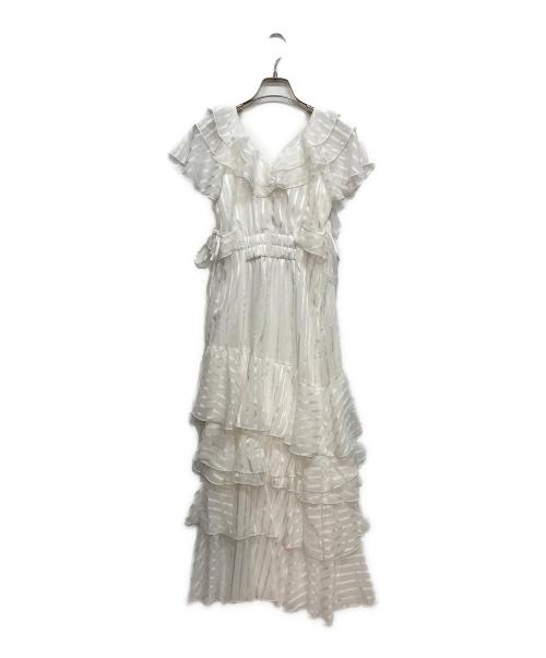 DazzliN（ダズリン）DazzliN (ダズリン) バリエフルイドワンピース ホワイト サイズ:Mの古着・服飾アイテム