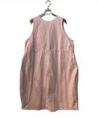 nest Robeネストローブ）の古着「超撥水バックVネックノースリーブワンピース」｜ピンク