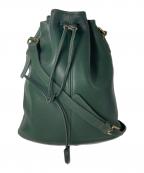 COACHコーチ）の古着「巾着ショルダーバッグ」｜グリーン