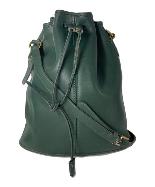 COACH（コーチ）COACH (コーチ) 巾着ショルダーバッグ グリーンの古着・服飾アイテム
