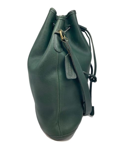 COACH（コーチ）COACH (コーチ) 巾着ショルダーバッグ グリーンの古着・服飾アイテム