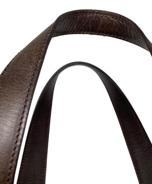 PAUL SMITH（ポールスミス）PAUL SMITH (ポールスミス) オールレザーボストンバッグ ブラック×ブラウンの古着・服飾アイテム