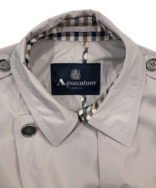 Aquascutum（アクアスキュータム）Aquascutum (アクアスキュータム) ナイロントレンチコート ベージュ サイズ:15の古着・服飾アイテム