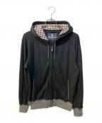 Aquascutumアクアスキュータム）の古着「ジップアップパーカー」｜ブラック