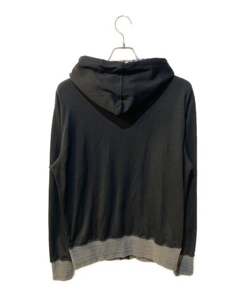 Aquascutum（アクアスキュータム）Aquascutum (アクアスキュータム) ジップアップパーカー ブラック サイズ:Lの古着・服飾アイテム