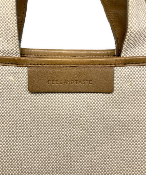 FEEL AND TASTE（フィールアンドテイスト）FEEL AND TASTE (フィールアンドテイスト) トートバッグ ベージュの古着・服飾アイテム