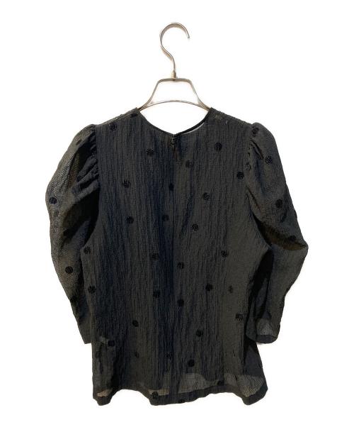 SHE TOKYO（シートーキョー）SHE TOKYO (シートーキョー) ドットブラウス ブラック サイズ:1の古着・服飾アイテム