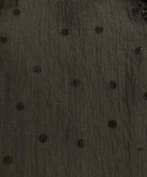 SHE TOKYO（シートーキョー）SHE TOKYO (シートーキョー) ドットブラウス ブラック サイズ:1の古着・服飾アイテム