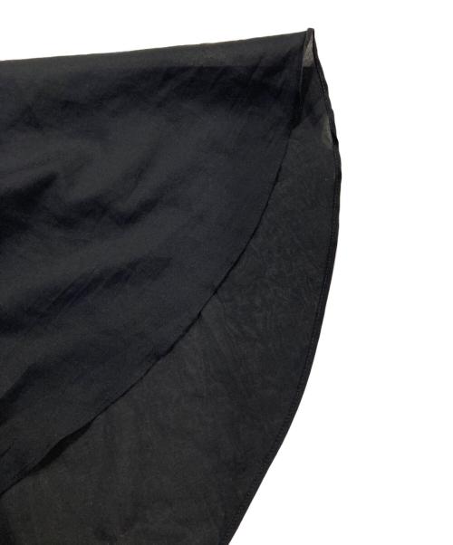 DEPAREILLE（デパリエ）DEPAREILLE (デパリエ) ケープカラースリーブレスブラウス ブラック サイズ:38の古着・服飾アイテム