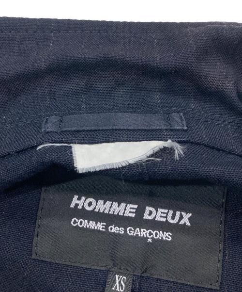 COMME des GARCONS HOMME DEUX（コムデギャルソン オム ドゥ）COMME des GARCONS HOMME DEUX (コムデギャルソン オム ドゥ) 3Bストライプジャケット ネイビー サイズ:XSの古着・服飾アイテム