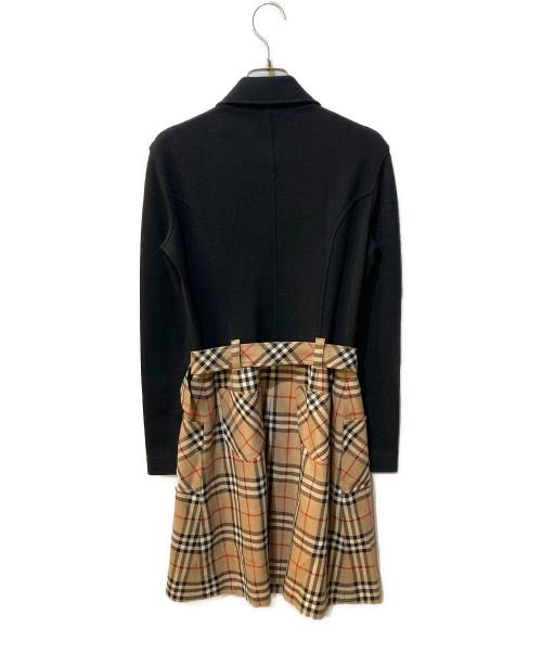 BURBERRY BLUE LABEL（バーバリーロンドンブルーレーベル）BURBERRY BLUE LABEL (バーバリーロンドンブルーレーベル) ノバチェックワンピース ブラック サイズ:38の古着・服飾アイテム